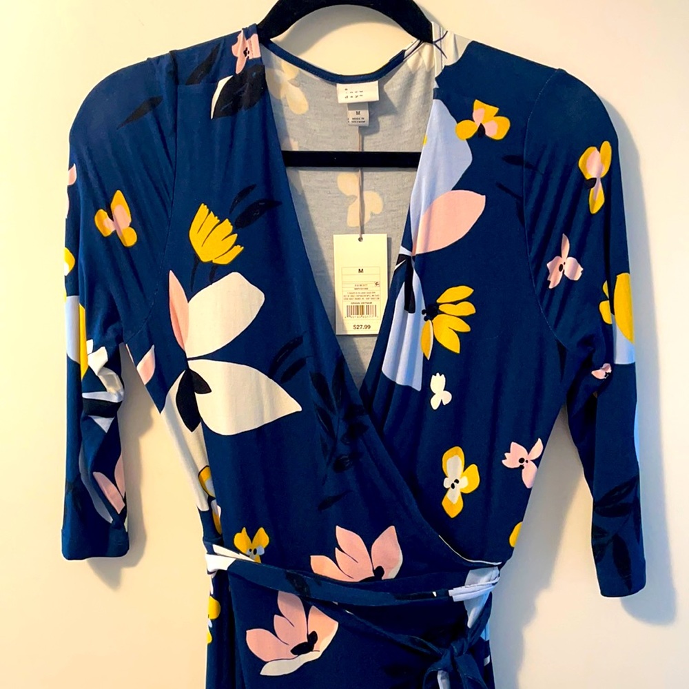 A New Day Stretch Wrap Dress